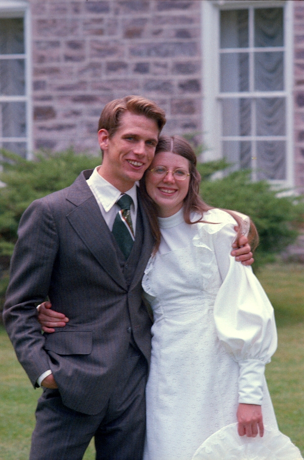 Don and Lois Colton right after being married, Logan Temple