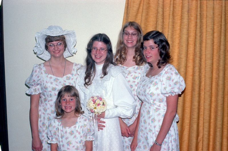 Andrea, Lois, Lise, Maryjo?, Karen, 1975