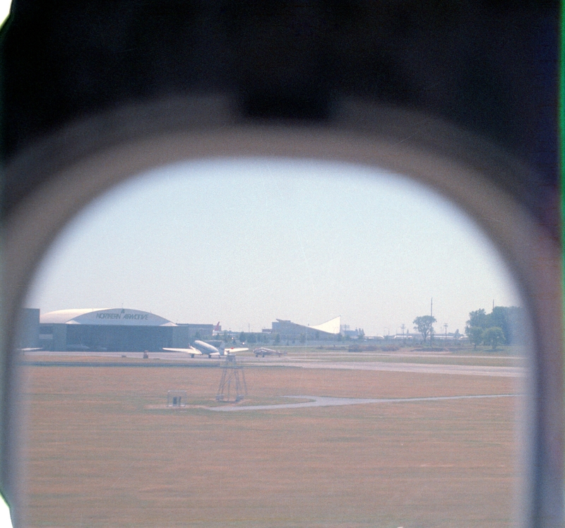 View from airplane window