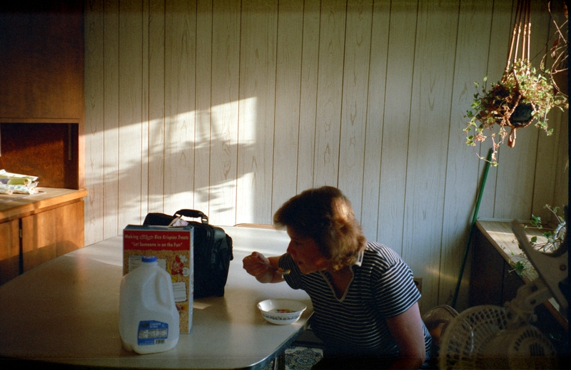 Maryjo eating cereal