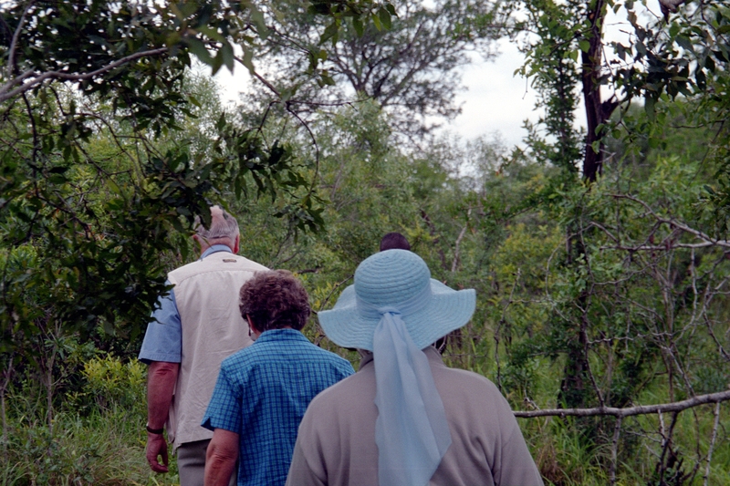 Frank Dixon, Nancy Dixon, Jean Colton, at Swaziland Safari