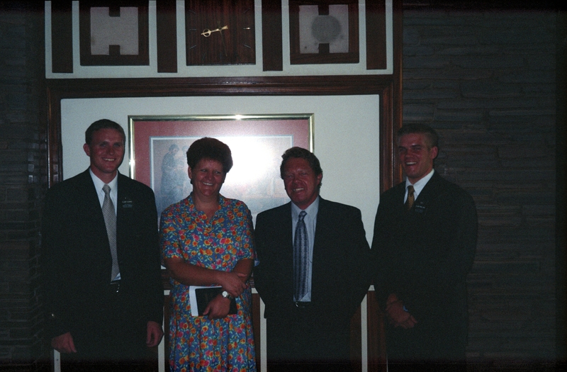 Gloria and Jogi Van der Merwi with Elders Welling and Shantz