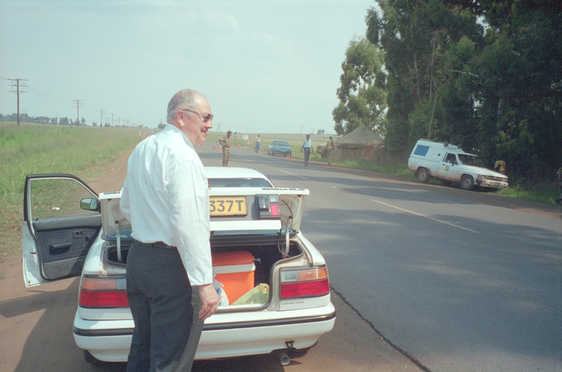 Frank Dixon, roadblock checkpoint for illegal game