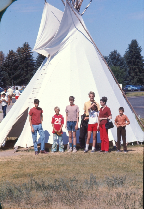 Jim, Perry, Steve, Don, Maryjo, Jean, Brent, probably at Agency MT Custer Battlefield