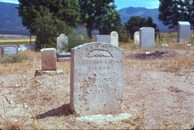 gravestone: Talbot, Oak City UT