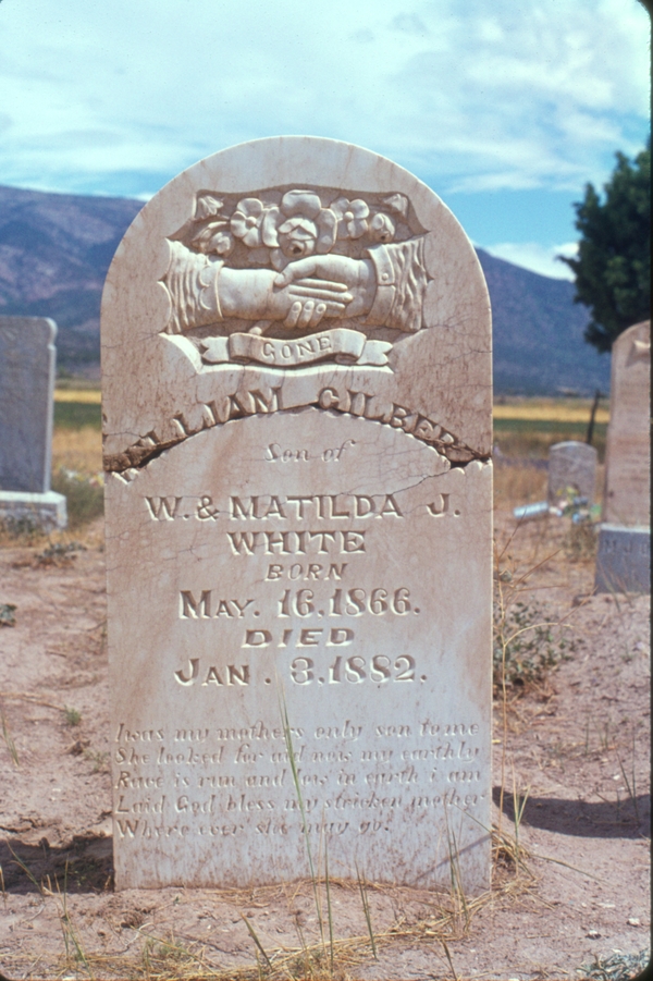 gravestone: White, William Gilbert