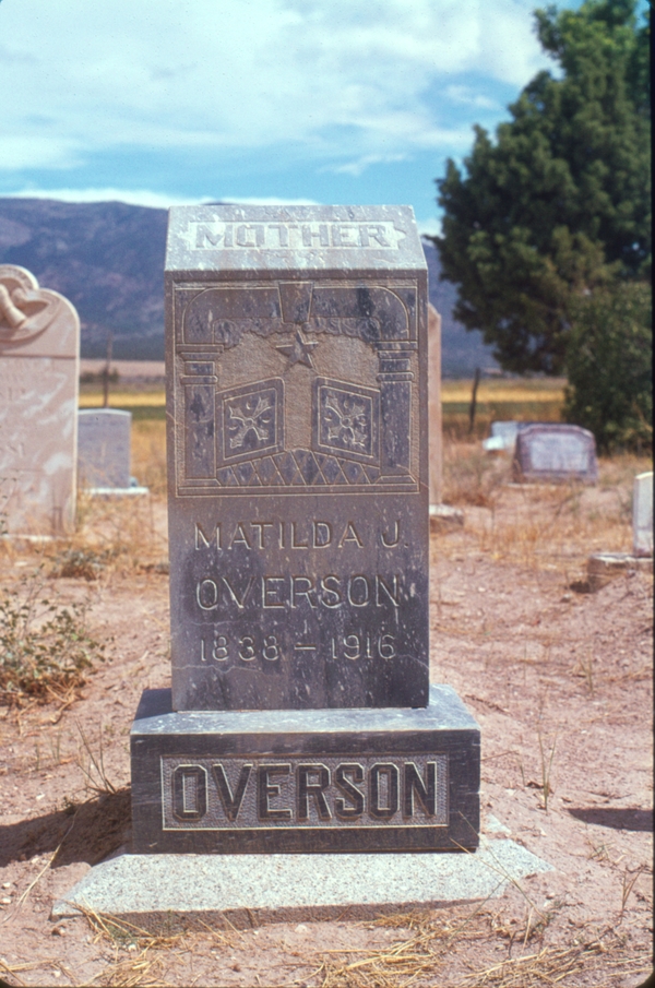 gravestone: Overson, Oak City UT