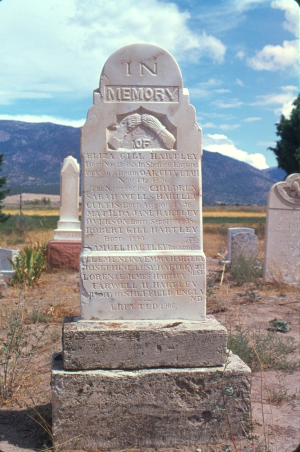 gravestone: Talbot family, Oak City UT