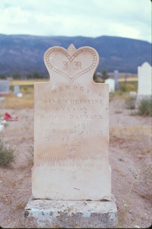 gravestone: Talbot family, Oak City UT