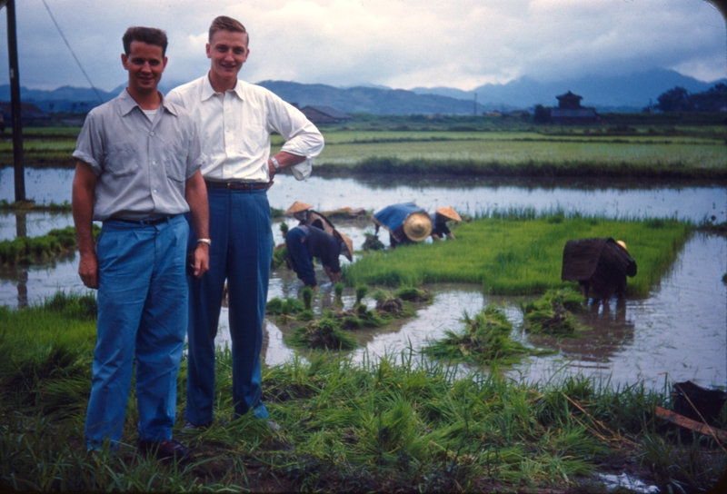 Bickmore and Anderson, out by the rice fields