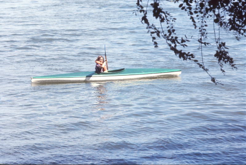 Maryjo Colton in a Kayak