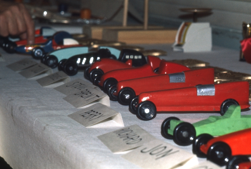 Pinewood Derby cars