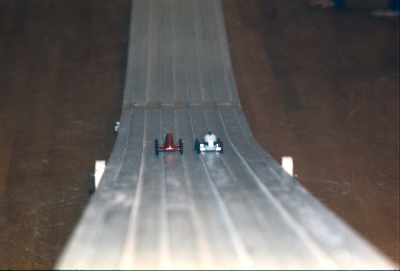 Pinewood Derby heat