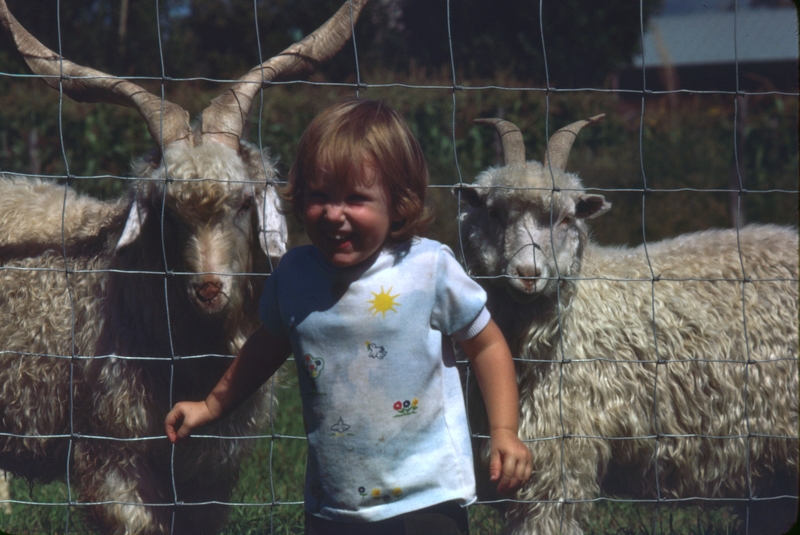 Roseann and goats