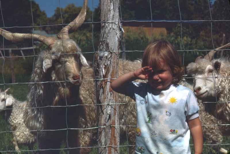 Roseann and goats