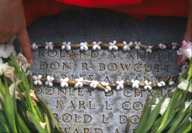 gravestone: Don R. Bowcutt, at Honolulu's Punchbowl Cemetary