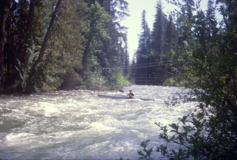 Kayak races at Salmon-le-sac WA