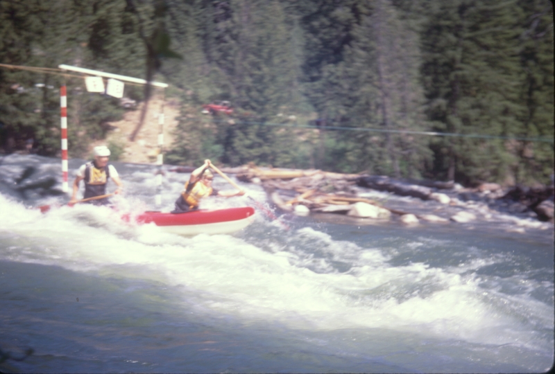 Kayak races at Salmon-le-sac WA