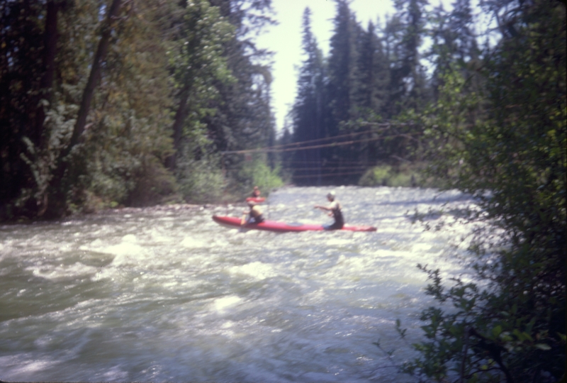 Kayak races at Salmon-le-sac WA