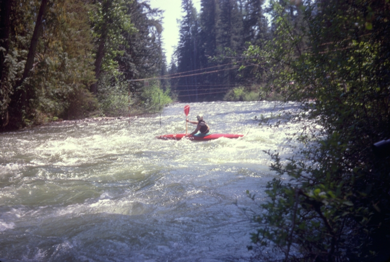 Kayak races at Salmon-le-sac WA