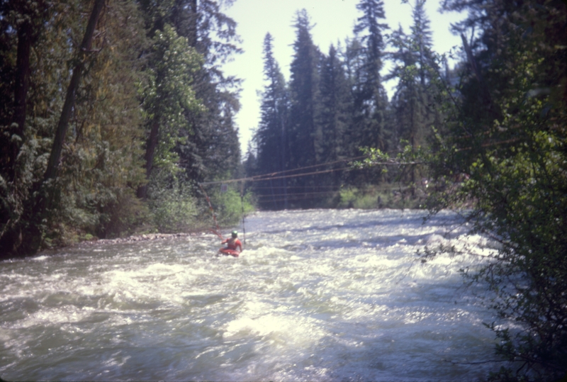 Kayak races at Salmon-le-sac WA