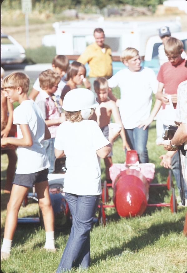 Soap Box Derby, Steve in red shirt