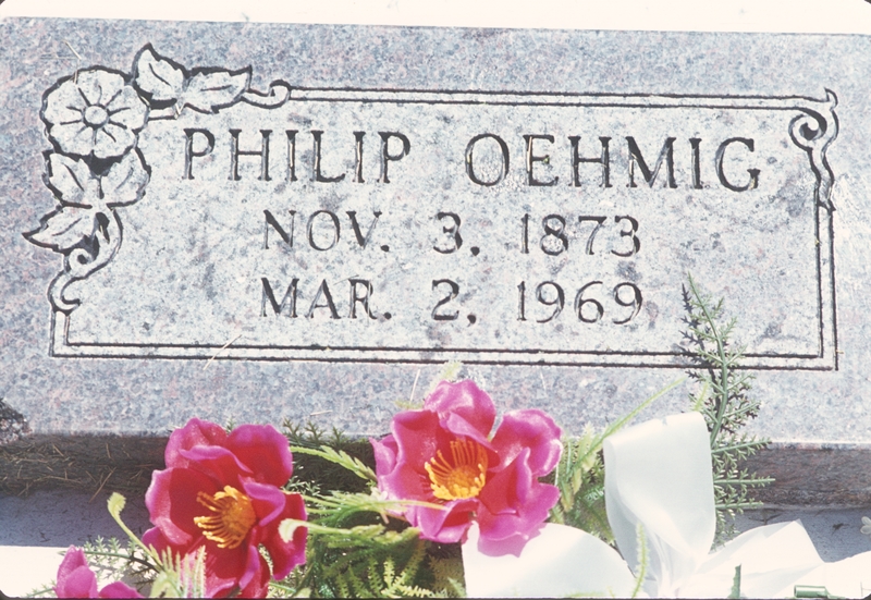 gravestone: Philip Oehmig