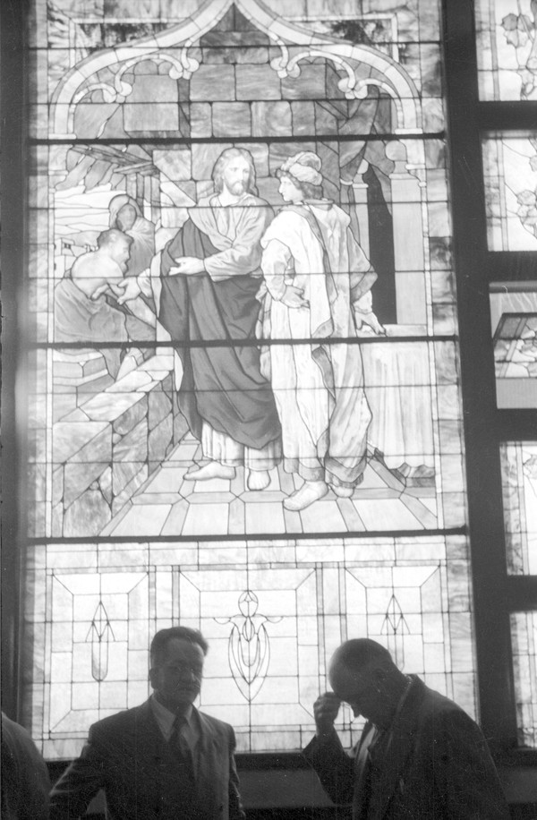 Stained Glass: Jesus and the Rich Young Man