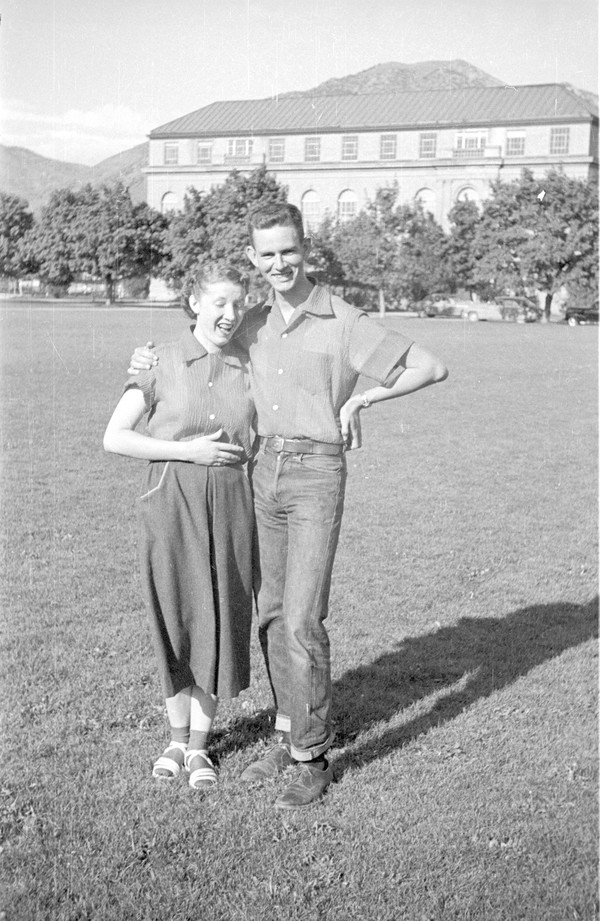 Jean and Larry Colton at USU