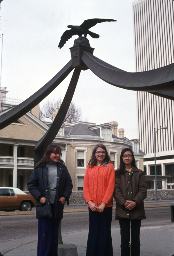 Eagle Gate, SLC, Paulette, Maryjo, Evelyn Yen