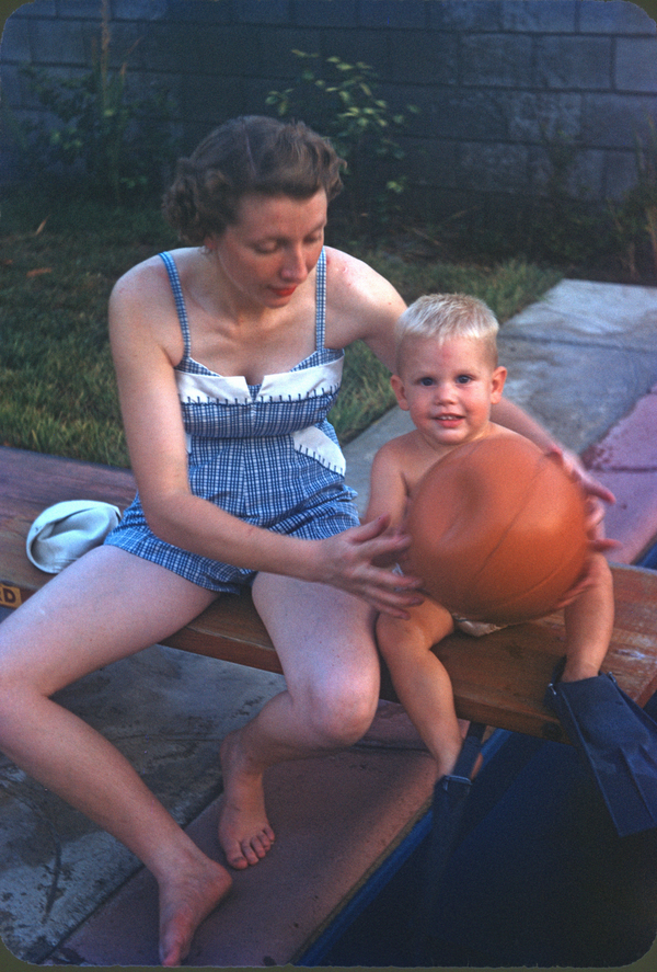 Jean and Donny at Conger's pool