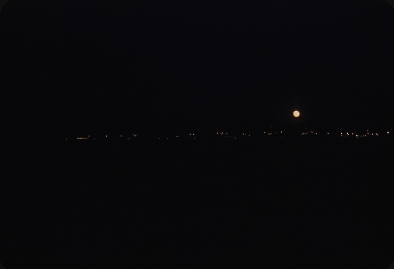 Moonrise at Brady AB, 11 Nov 1954