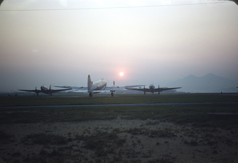 Sunrise across Brady AB, Japan, 08 Aug 1954