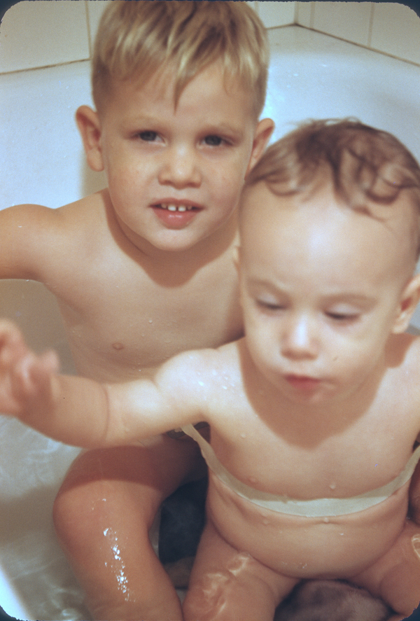 Don and Jim in the bathtub