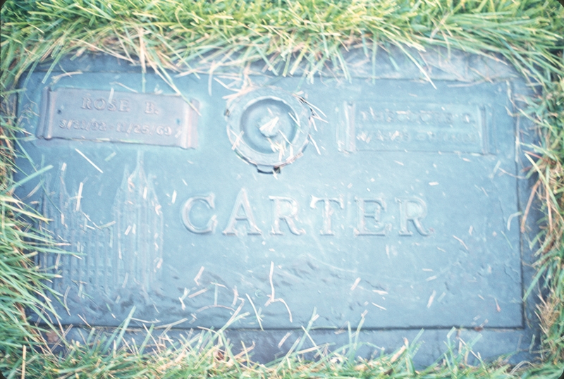 gravestone: Carter (Rose?)