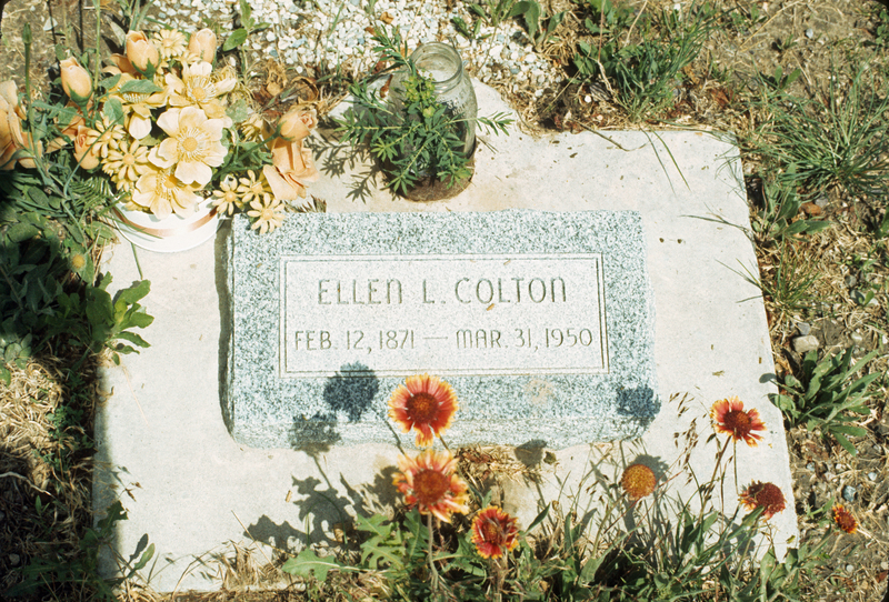 gravestone: Ellen Colton