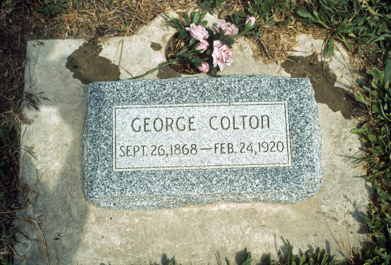 gravestone: George Colton