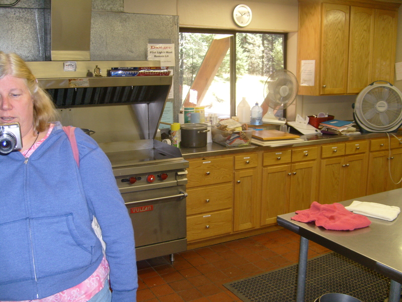 Lois in the kitchen.