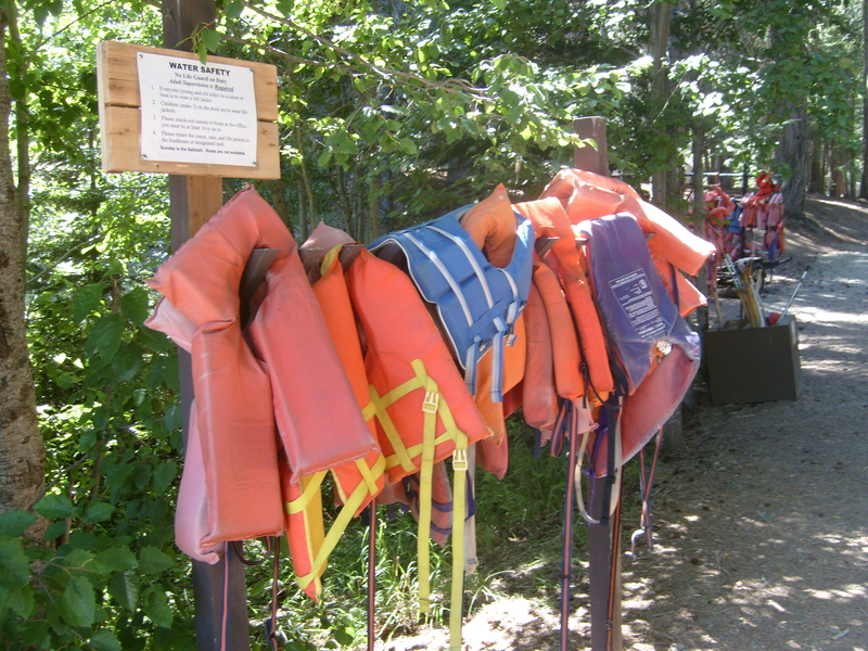 Life jackets for 5 and older. And rules. For kids under 5 you probably need to bring your own life jackets.