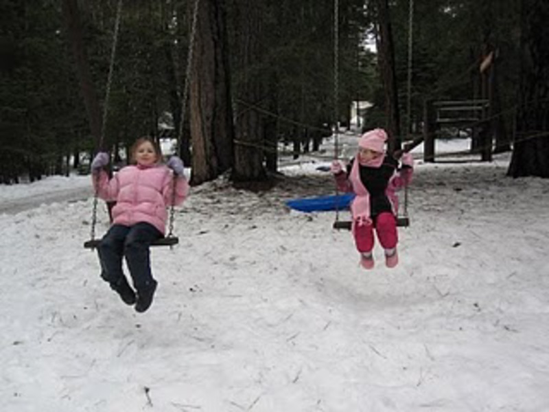 swings - snow not provided during reunion. (hopefully.)