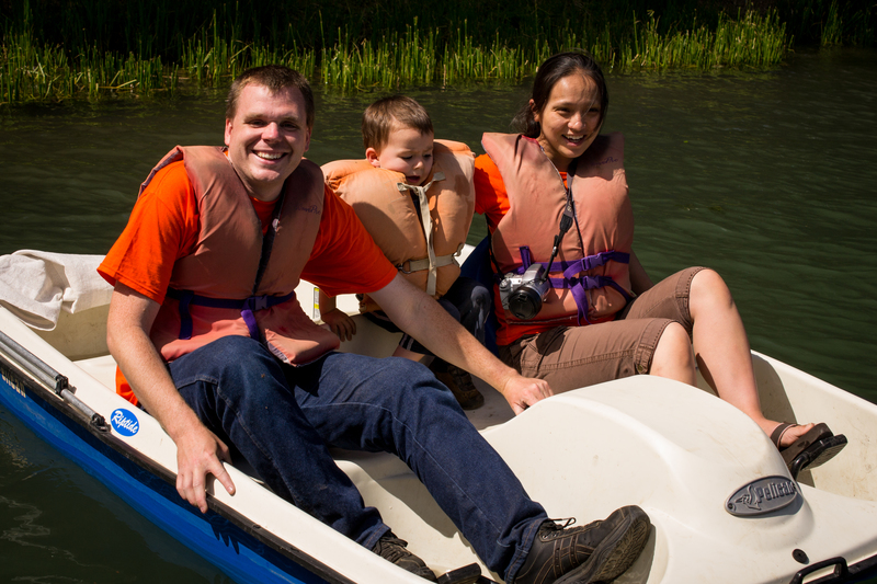 JosephC, KiliC, AkikoC in Paddleboat