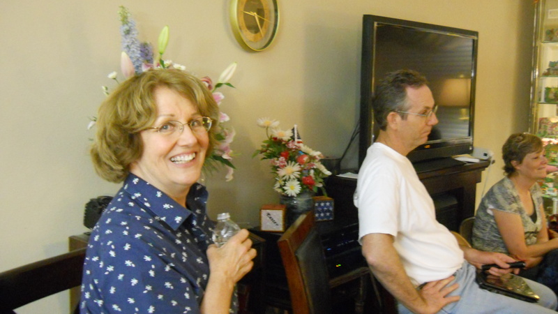 April, Steve, Maryjo, at Forsythia