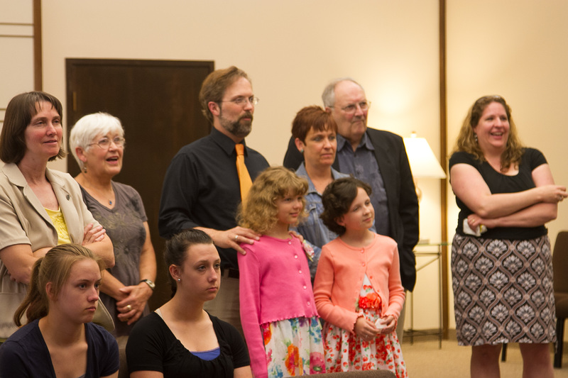 Back: Angela, Inge, Eric, Karen, Herm, LeAnn. Front: Danyka, Carissa, Evee, Becca.